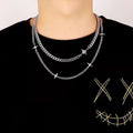 Double Layer Cuban Chain Necklace