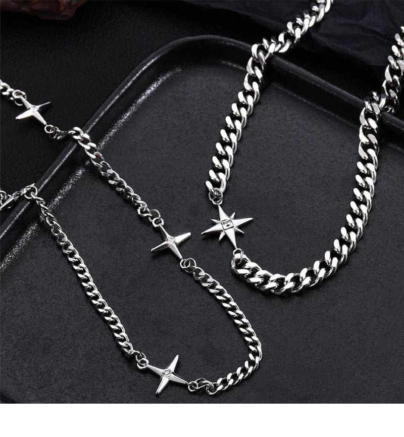 Double Layer Cuban Chain Necklace