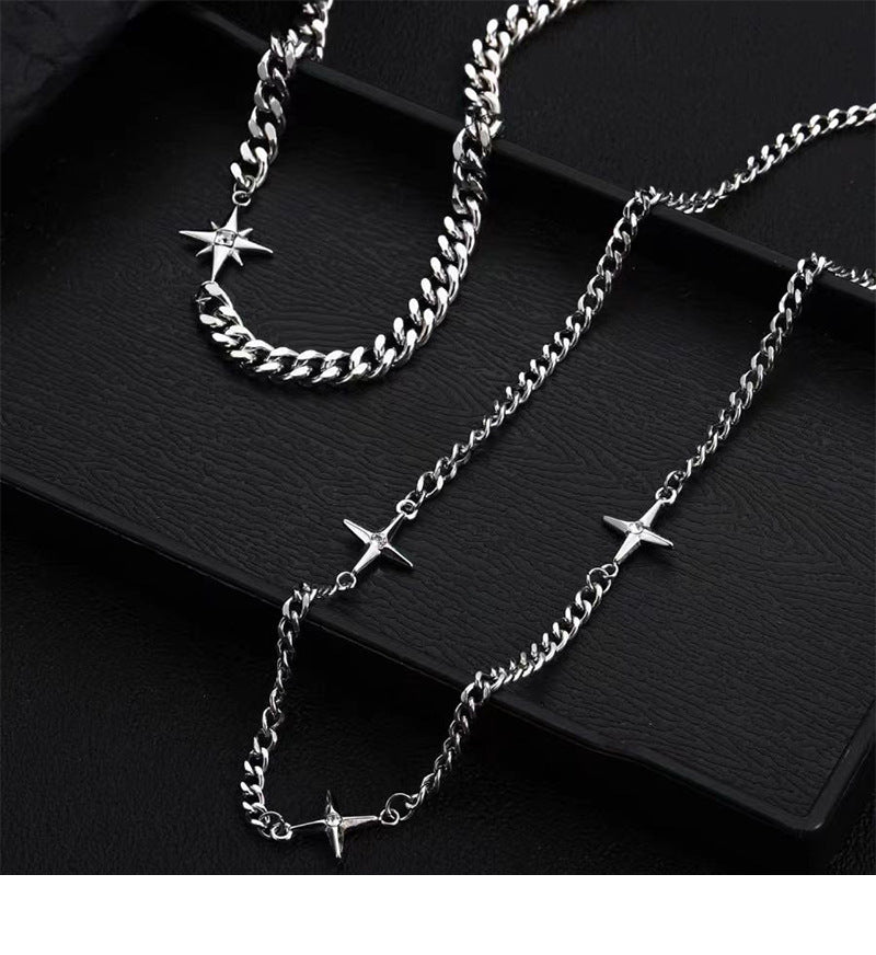 Double Layer Cuban Chain Necklace