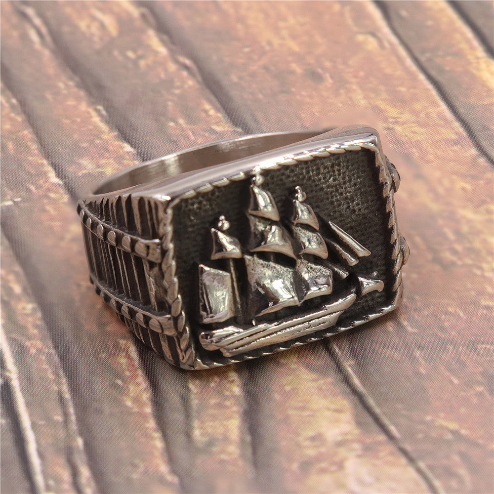 Sculpted Signet Ring